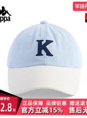 Kappa卡帕女帽2025秋季新款运动休闲简约复古百搭棒球帽K0F68MB12