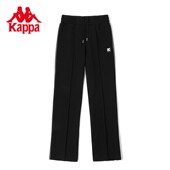 运动高腰休闲直筒卫裤 Kappa卡帕女裤 经典 新款 K0C62AK20D 秋季