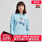 套头帽衫 新款 运动休闲刺绣印花上衣K0B22MT01 春季 Kappa卡帕女装