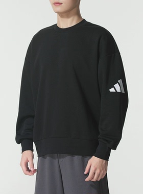 Adidas阿迪达斯男装2025冬季新款M SWT FL运动休闲百搭卫衣JF3542