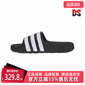 三条纹一字拖鞋 Adidas阿迪达斯三叶草男鞋 新款 夏季 IF3670 女鞋