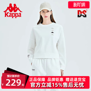 串标套头衫 新款 运动休闲针织圆领卫衣K0D22WT42 春季 Kappa卡帕女装
