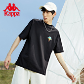 现实悦镜主题休闲短袖 kappa卡帕男装 新款 夏季 T恤K0CX2TD26D 女装