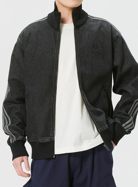 Adidas阿迪达斯三叶草男装2026春季新款时尚休闲立领外套KD1516