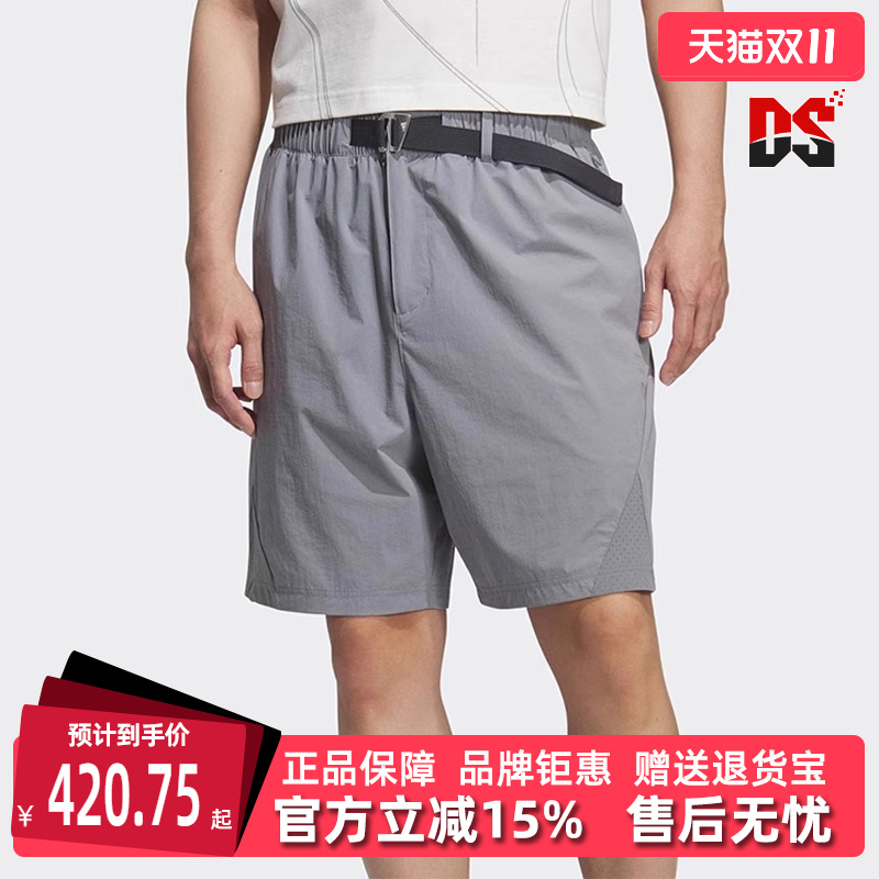 Adidas阿迪达斯男裤2025秋季新款梭织宽松运动休闲短裤KC6073