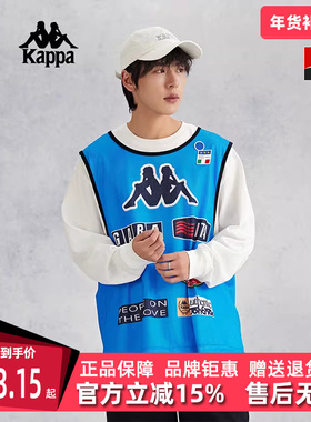 kappa卡帕男装夏季新款简约运动休闲无袖背心上衣K0E52VV01