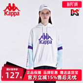 套头帽衫 新款 运动休闲针织落肩卫衣K0B22MT83 秋季 Kappa卡帕女装