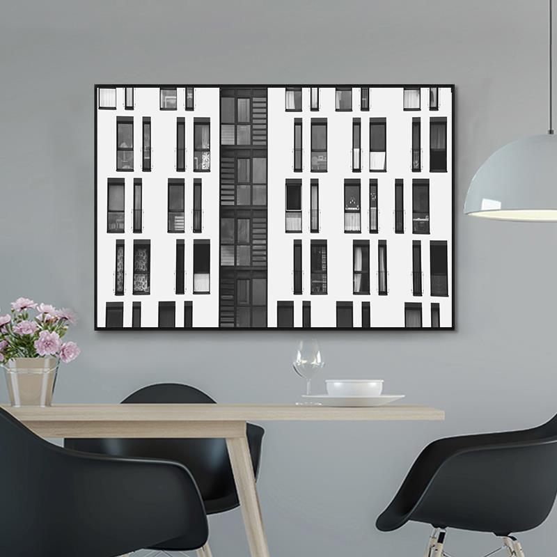 现代简约几何空间立体卧室客厅挂画建筑装饰画办公室过道走廊壁画图片