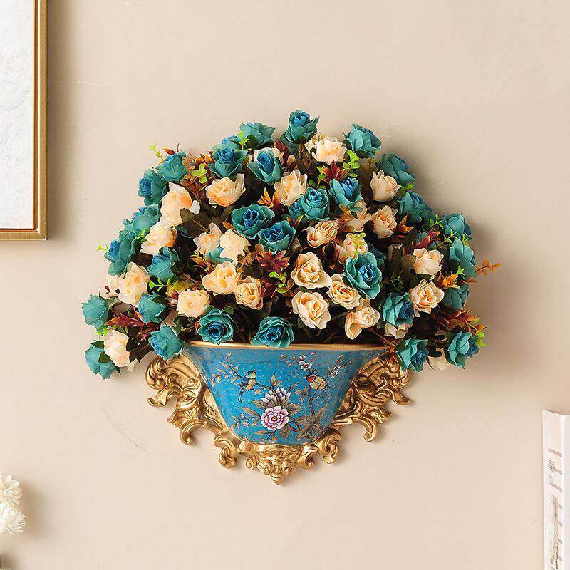 欧式花鸟壁挂墙壁装饰品墙上花瓶创意墙面挂饰沙发背景墙装饰挂饰