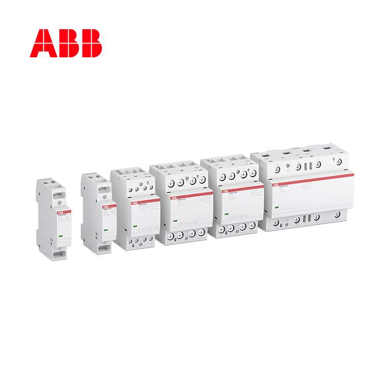 ABB接触器ESB系列模块化DIN导轨110V4P四极63A建筑用ESB63-40N-04