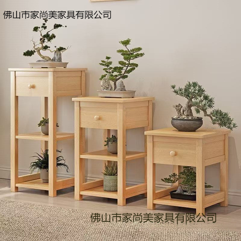 实木花架中式博古架客厅落地式花架子多层客厅绿萝盆景架置物架子图片
