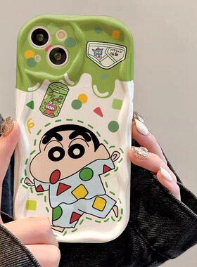 蜡笔小新适用oppoa97手机壳opporeno3/5/10/7/9pro+卡通k9s创意findx5个性r15/17防摔a11x时尚a91/55硅胶保护