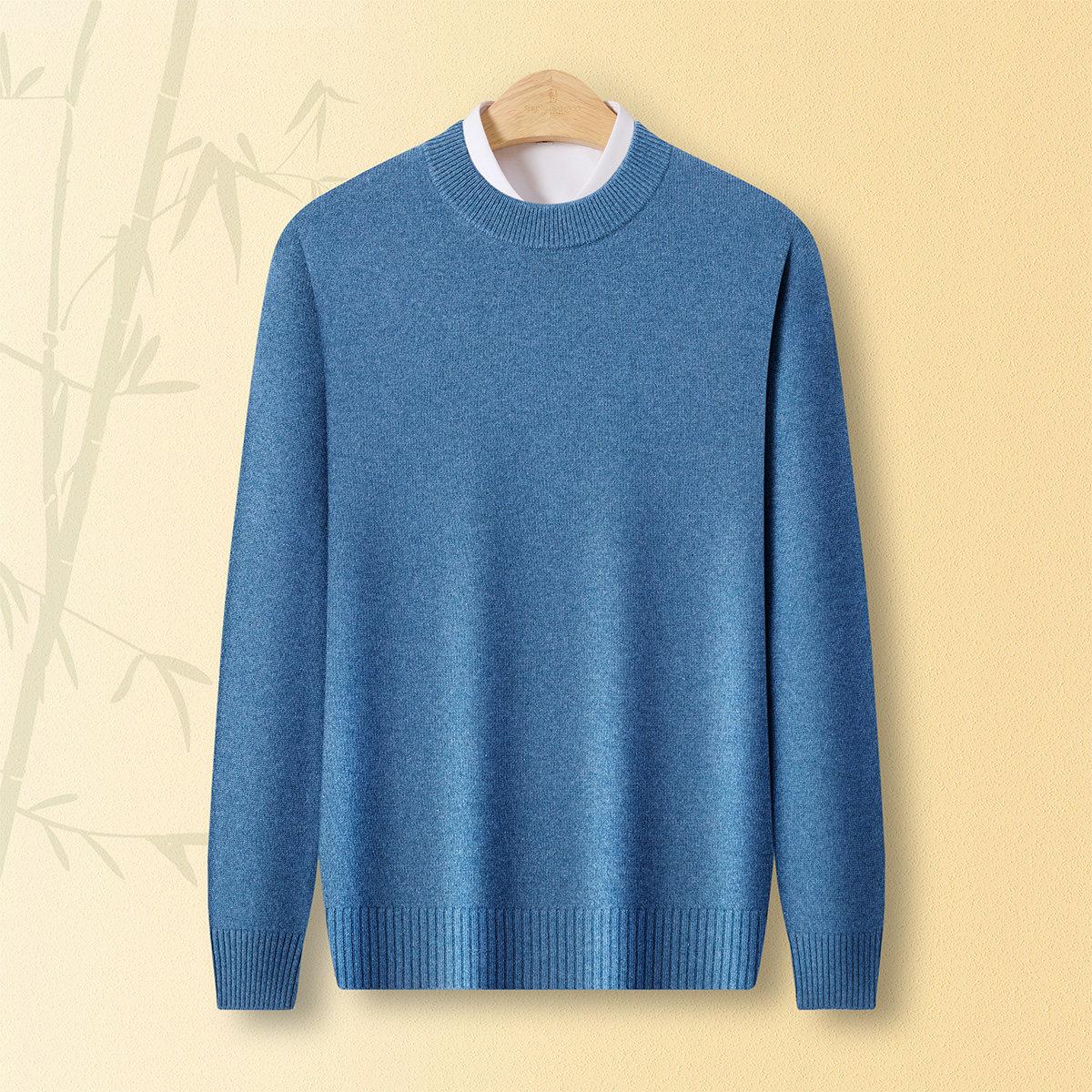 春竹加厚羊绒羊毛秋冬新款圆领休闲百搭纯色保暖毛衣男针织羊毛衫,男装,针织衫/毛衣,淘宝优惠券,粉丝福利购,淘宝优惠卷