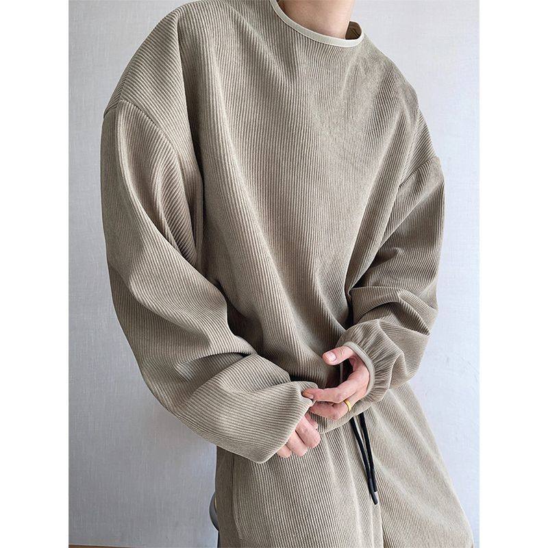 特大码300斤秋冬男士复古豆沙绿慵懒灯芯绒加绒加厚保暖圆领卫衣2,男装,卫衣,淘宝优惠券,粉丝福利购,淘宝优惠卷