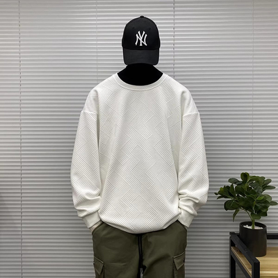 大码300斤卫衣男圆领春秋长袖T恤