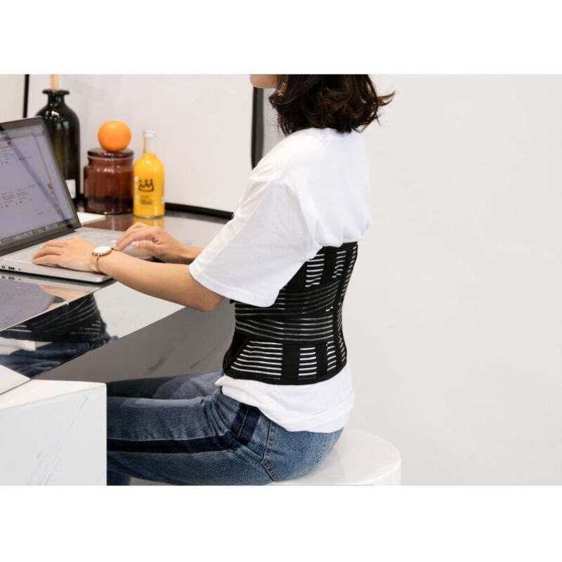 腰伤护腰带加长版带钢板护腰带加肥加大码男女胖人秋冬季腰托办公
