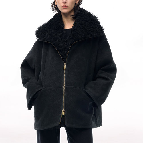 皮草皮毛外套可拆卸皮草秋冬外套