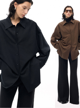 ISSIofficial*Relax松弛剪裁廓形长袖衬衫