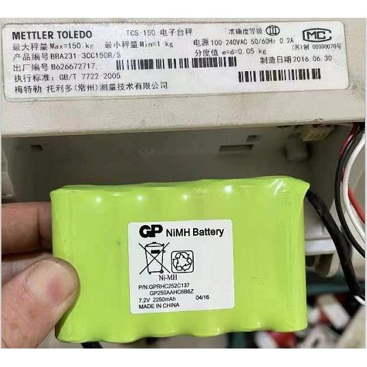 梅特勒托利多TCS-150电子台秤电池GP Ni-MH Battery 7.2V 2250mAh