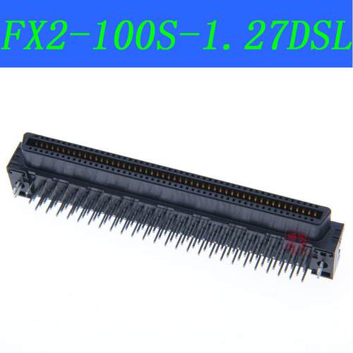 HRS SCSI连接器1.27 100P弯型母端 FX2-100S-1.27DSL 100芯母座