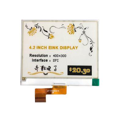 4.2寸黄黑白三色电子水墨屏显示器eink模块串口电纸屏GDEW042C37