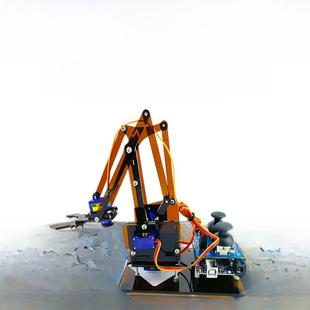 stem手工 科学实验套装 4自由度机械手臂 UNO创客套件DIY电子制作