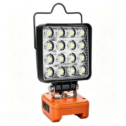 适用worx20v 锂电工作灯4寸7寸8寸led汽修露营灯usb type-c
