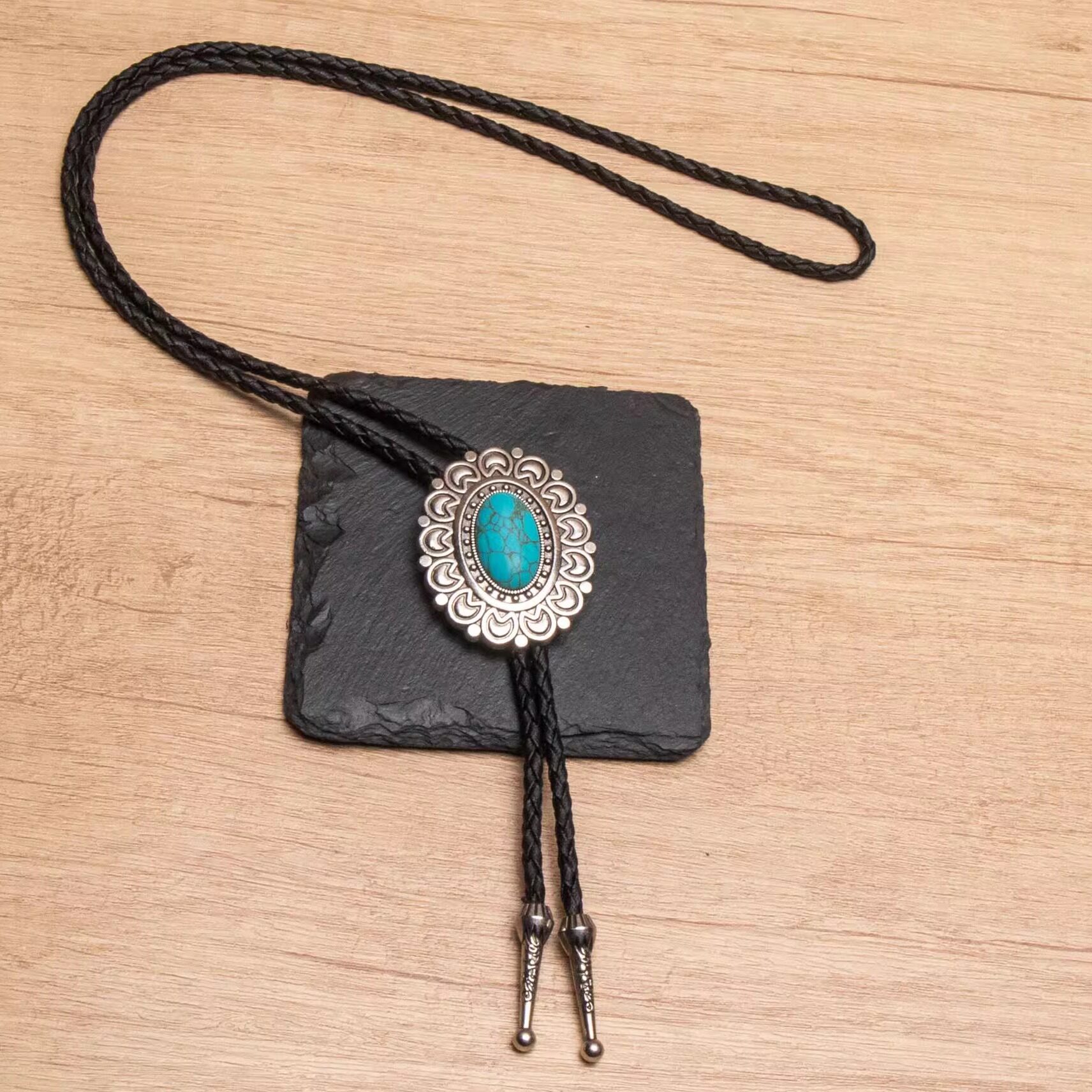 欧美复古波洛领带毛衣链