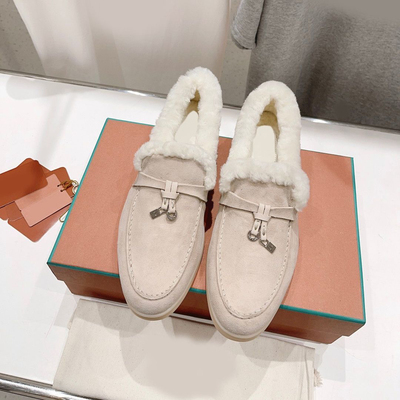 lp脚蹬保暖懒人冬季毛毛加绒加厚