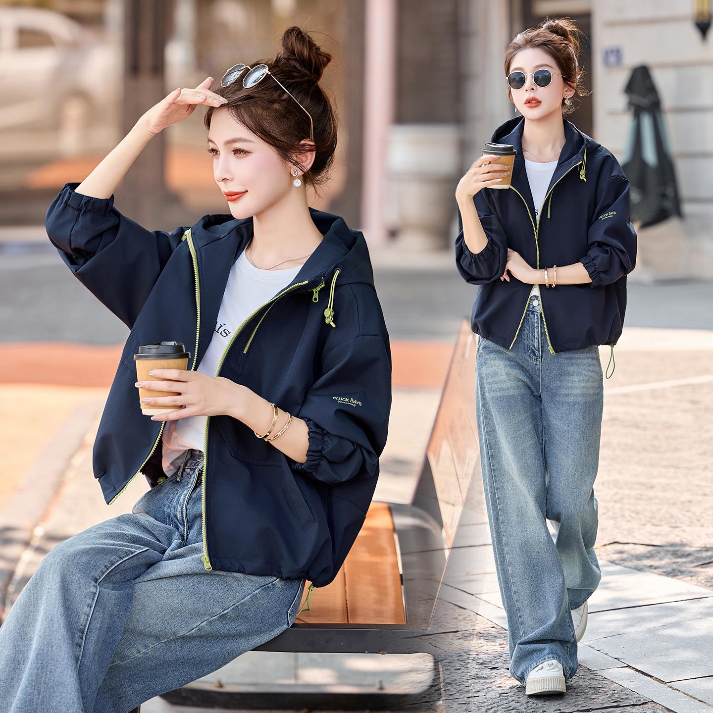 巨好看的早秋外套女2025年新款今年流行爆款韩系短款休闲减龄夹克