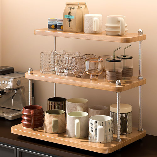 餐桌上小型分层置物架杯具收纳架