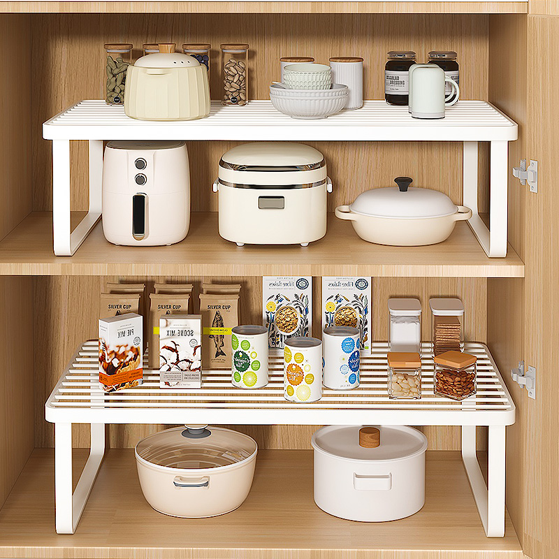 厨房碗柜摆放架柜内一体式沥水架