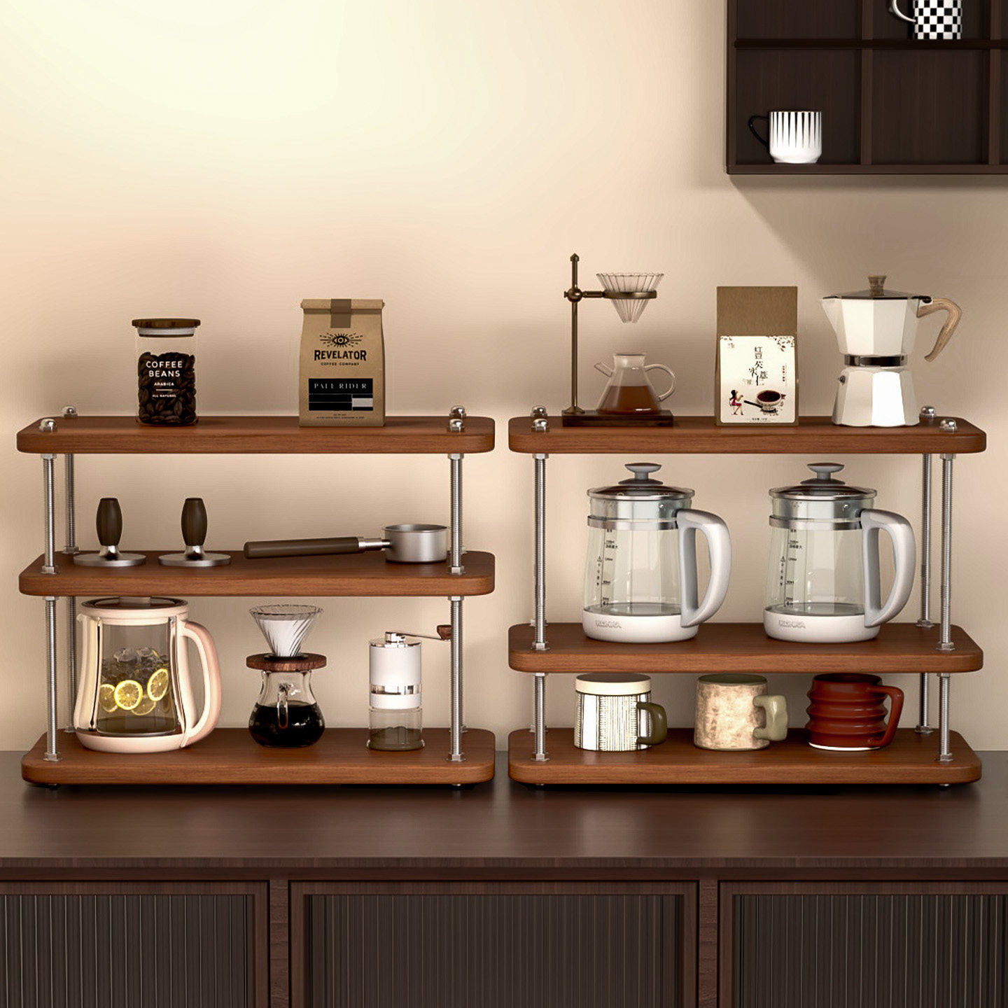 置物架桌面杯子收纳架台面咖啡杯茶杯水杯架小型分层架入户玄关架,收纳整理,整理架/置物架/收纳架,淘宝优惠券,粉丝福利购,淘宝优惠卷