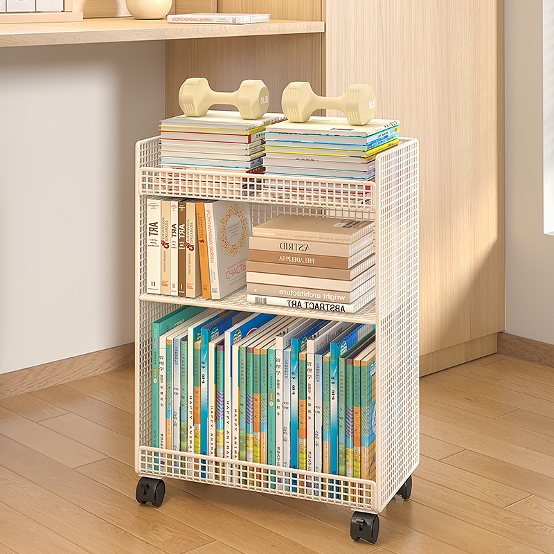 书架落地置物架杂物零食书本收纳