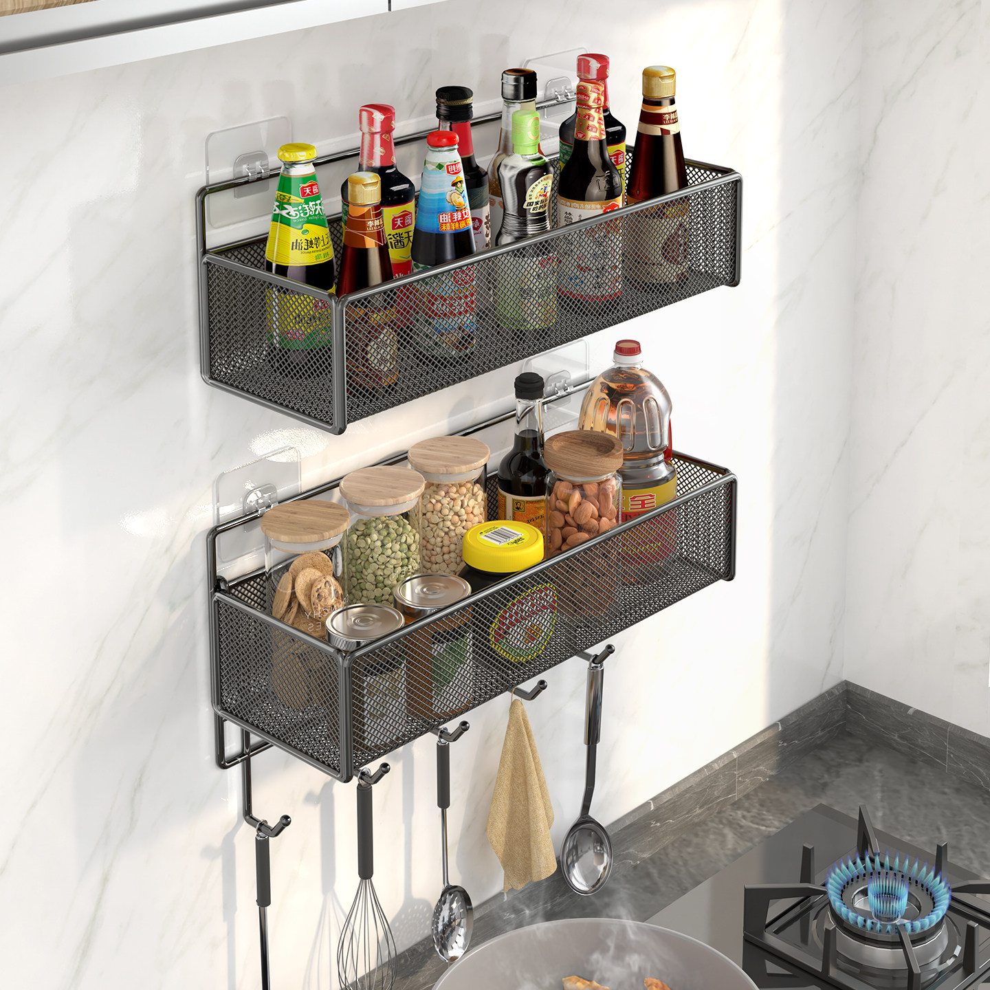 厨房置物架油盐酱醋杂物架子