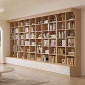 定制书柜满墙置物柜书架组合家用客厅书房装 饰柜书橱现代简约北欧