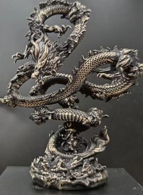 神龙模型纯铜龙中国风中式高档工艺礼品摆饰家居创意品装饰摆饰雕