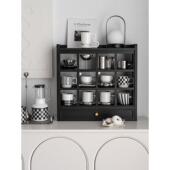 斯堪 纳维亚感觉黑色杯架杯展示架客厅桌面多宝格存储架格子架