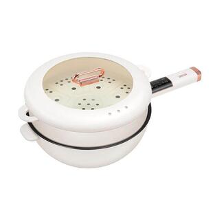新品德世朗多功能电炒锅 DDQ-HG116电蒸锅带蒸笼电煮锅