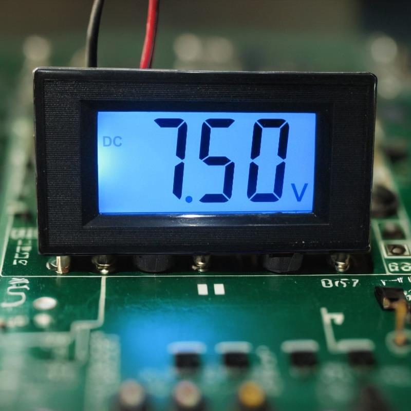 全网热卖LCD液晶蓝光显示三位数字电压表/电流表 DC7.5-20V