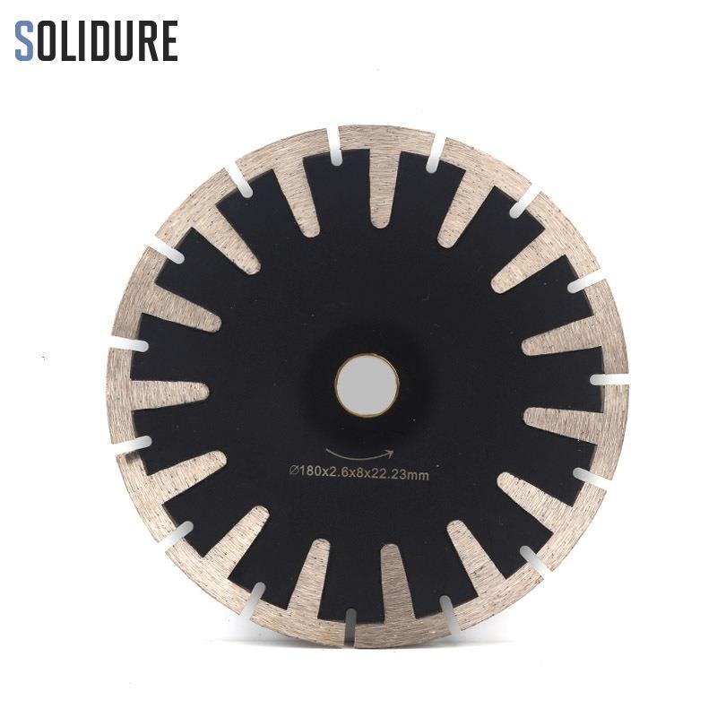 180mmt型齿金刚石切割片角磨机石材、大理石、混凝土、花岗岩锯片