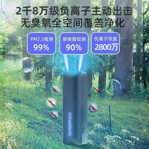便携式负离子空气净化器迷你挂脖 pm2.5空气质量监测检测仪除烟尘