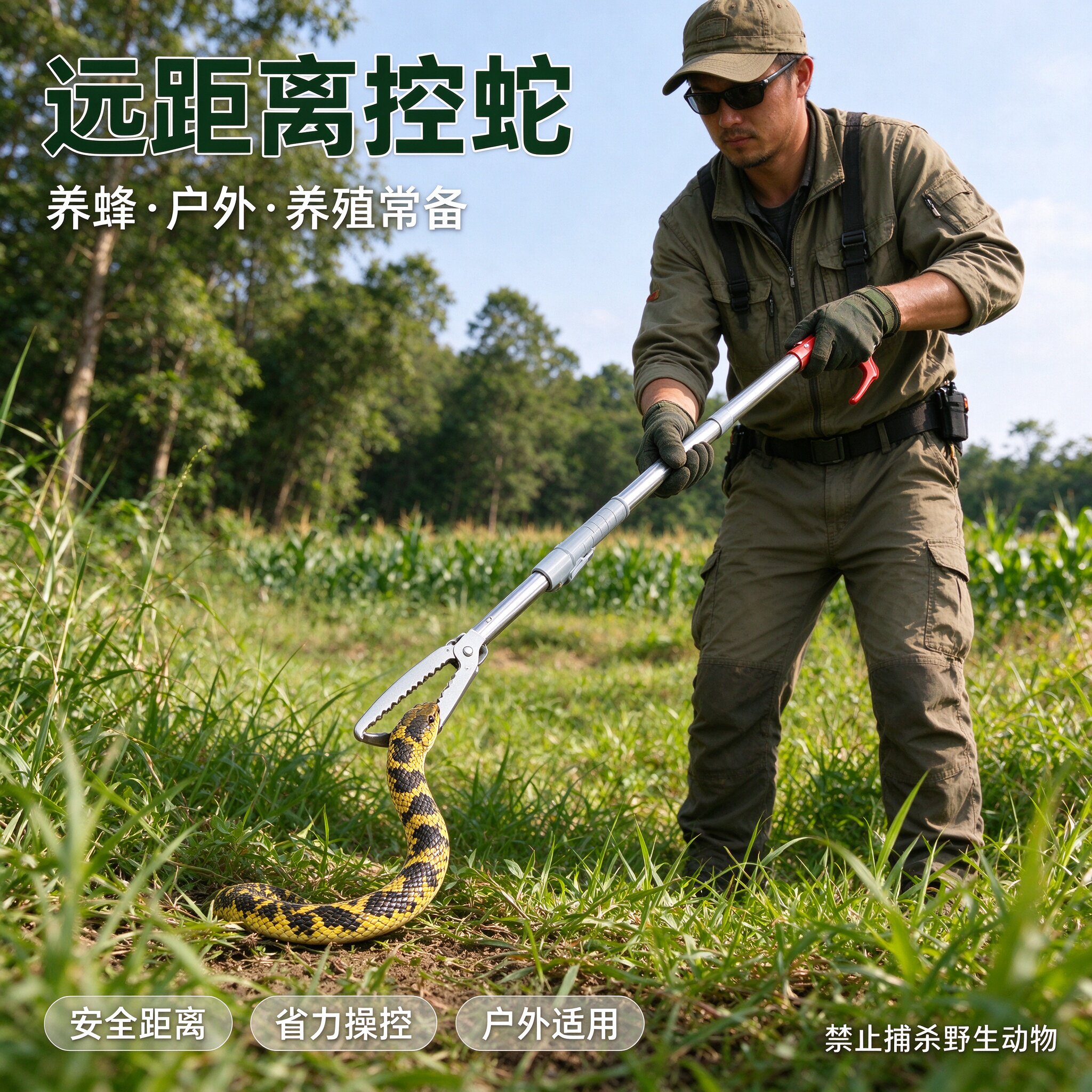蛇专用夹子捕蛇夹蛇钩钳夹