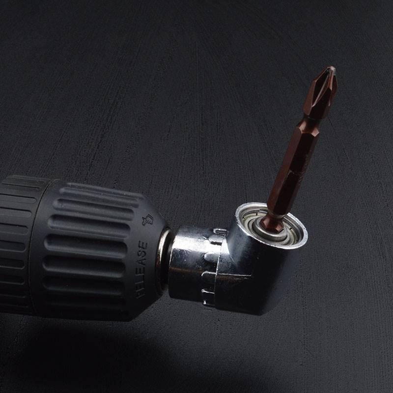 90度直角电钻头拐弯拐角s器狭窄空间钻孔螺丝起子拐批省力弯曲弯