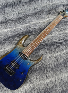 入门乐手101 Ibanez RGD7521PB七弦电吉他印产蓝色渐变Dimarzio