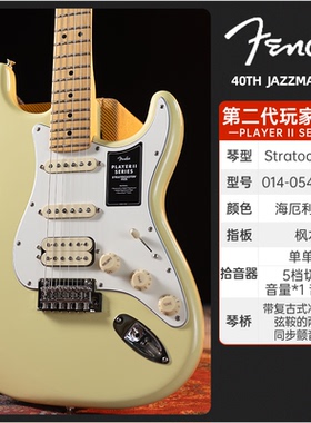 入门乐手101 fender玩家二代电吉他芬达player II墨芬2代墨玩