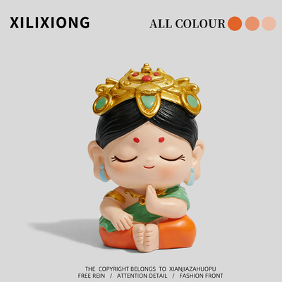 “白度母”工位摆件办公室桌面情绪稳定神器装饰品创意生日礼物