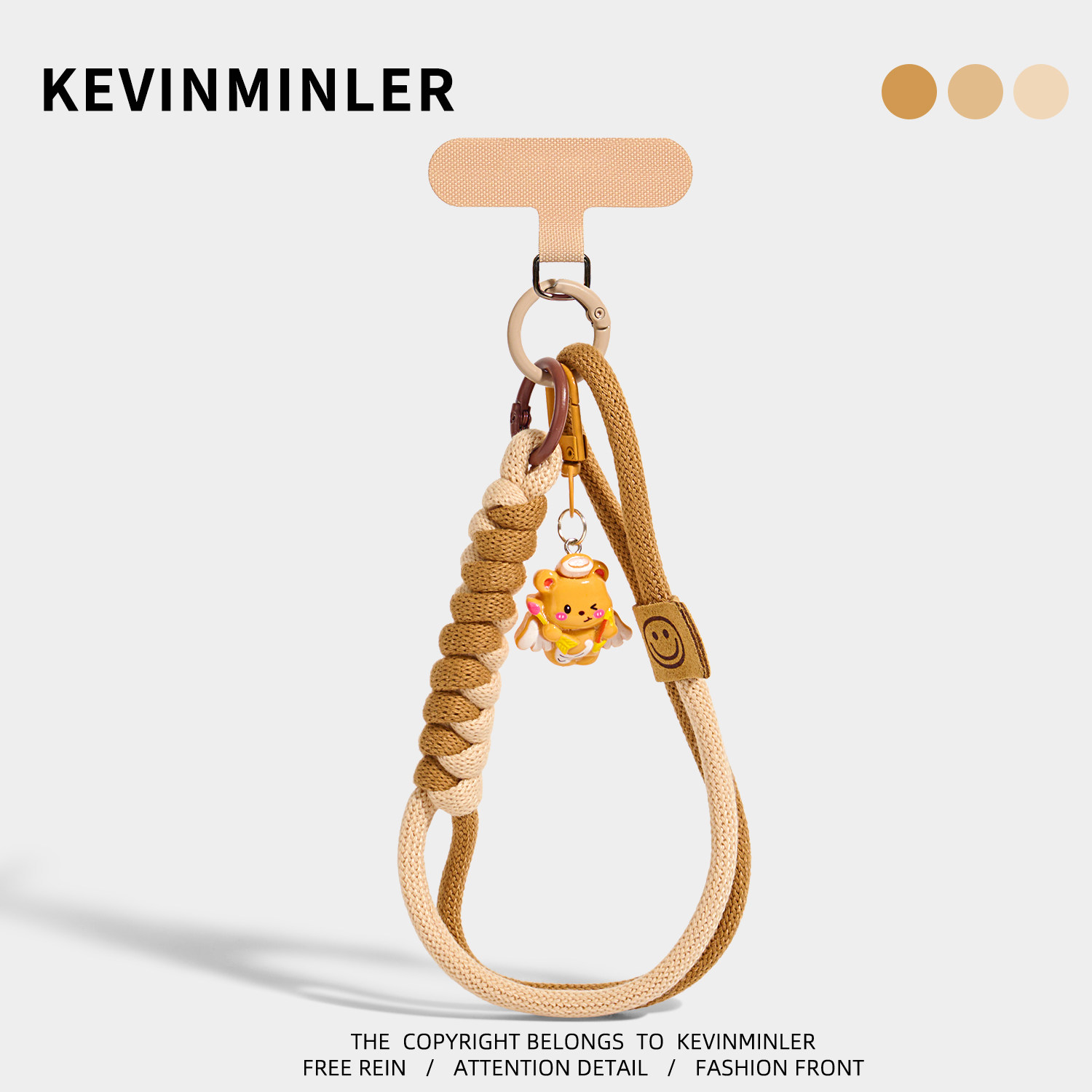 KEVINMINLER原创丘比特小熊手机挂绳包挂件钥匙扣高级感挂饰礼物图片