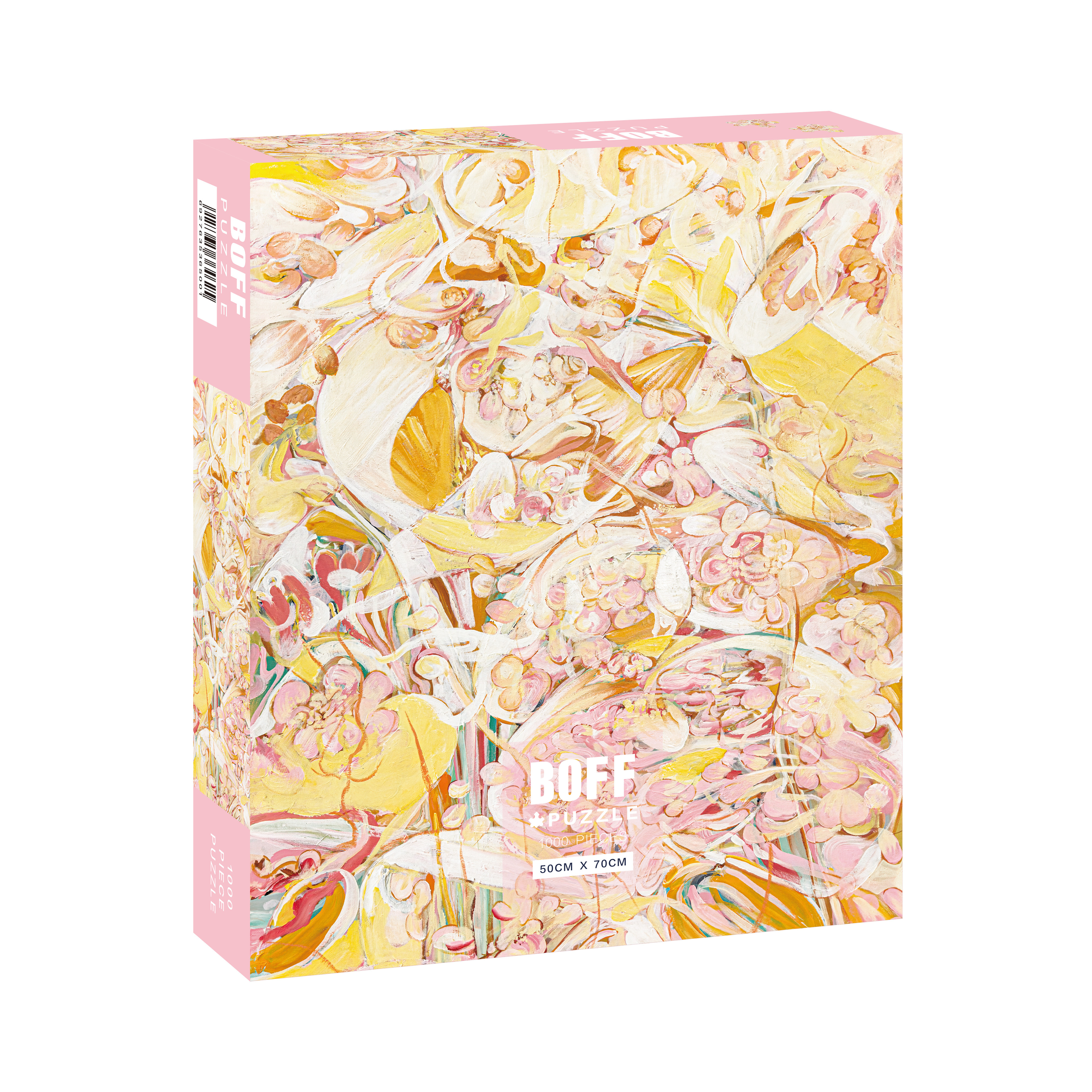BOFF粉色紫罗兰1000木子凡油画装饰玄关拼图成人高难度解压玩具女,玩具/童车/益智/积木/模型,拼图/拼板,淘宝优惠券,粉丝福利购,淘宝优惠卷