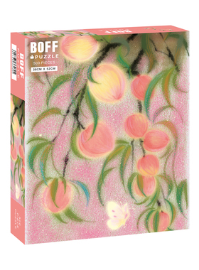 BOFF尝桃500片星闪耀古风新中式插画小众装饰画拼图难度解压潮玩